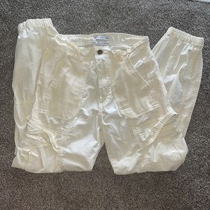 Urban Outfitters White Cargo Pants